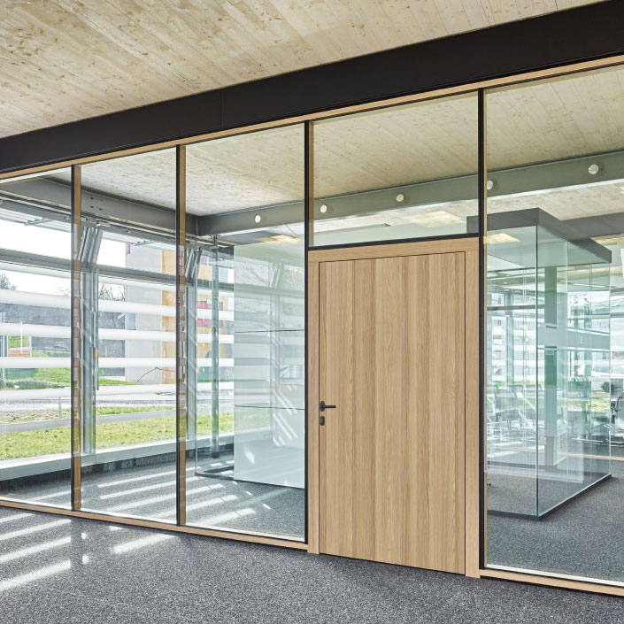 Holz-Trennwandsystem