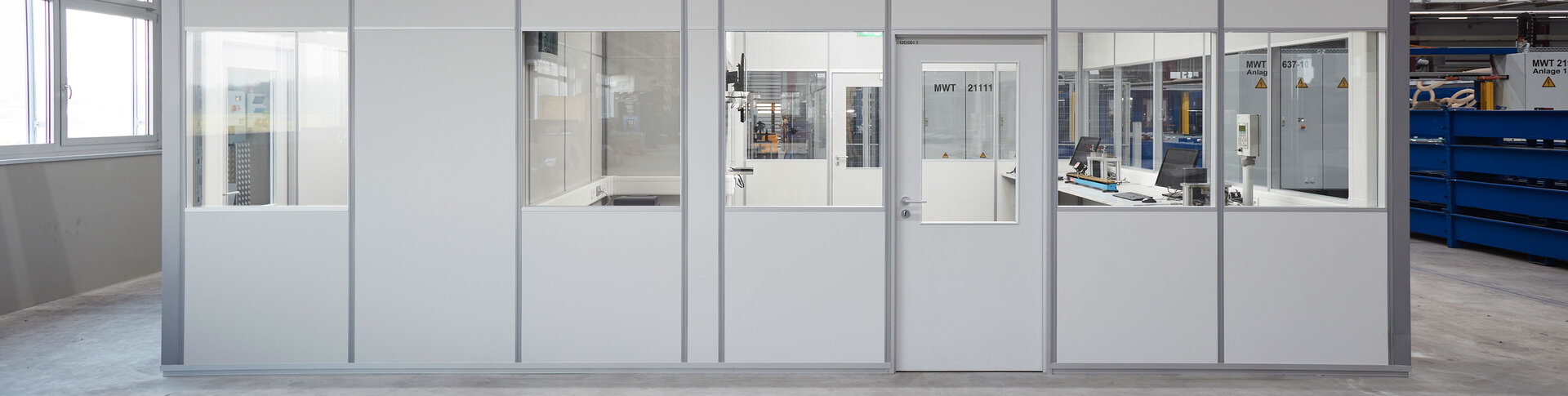 Raum in Raum System PANhallenbüro für Büroflächen in der Produktion